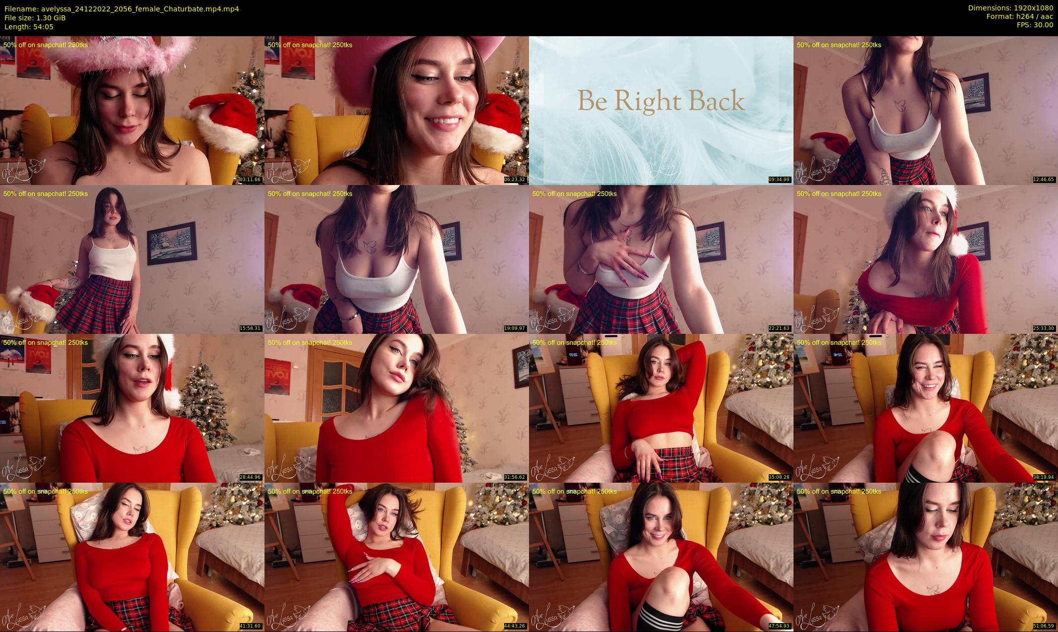 avelyssa — 55 minute Chaturbate female cam show recording, 1080p, Dec 24, 2022