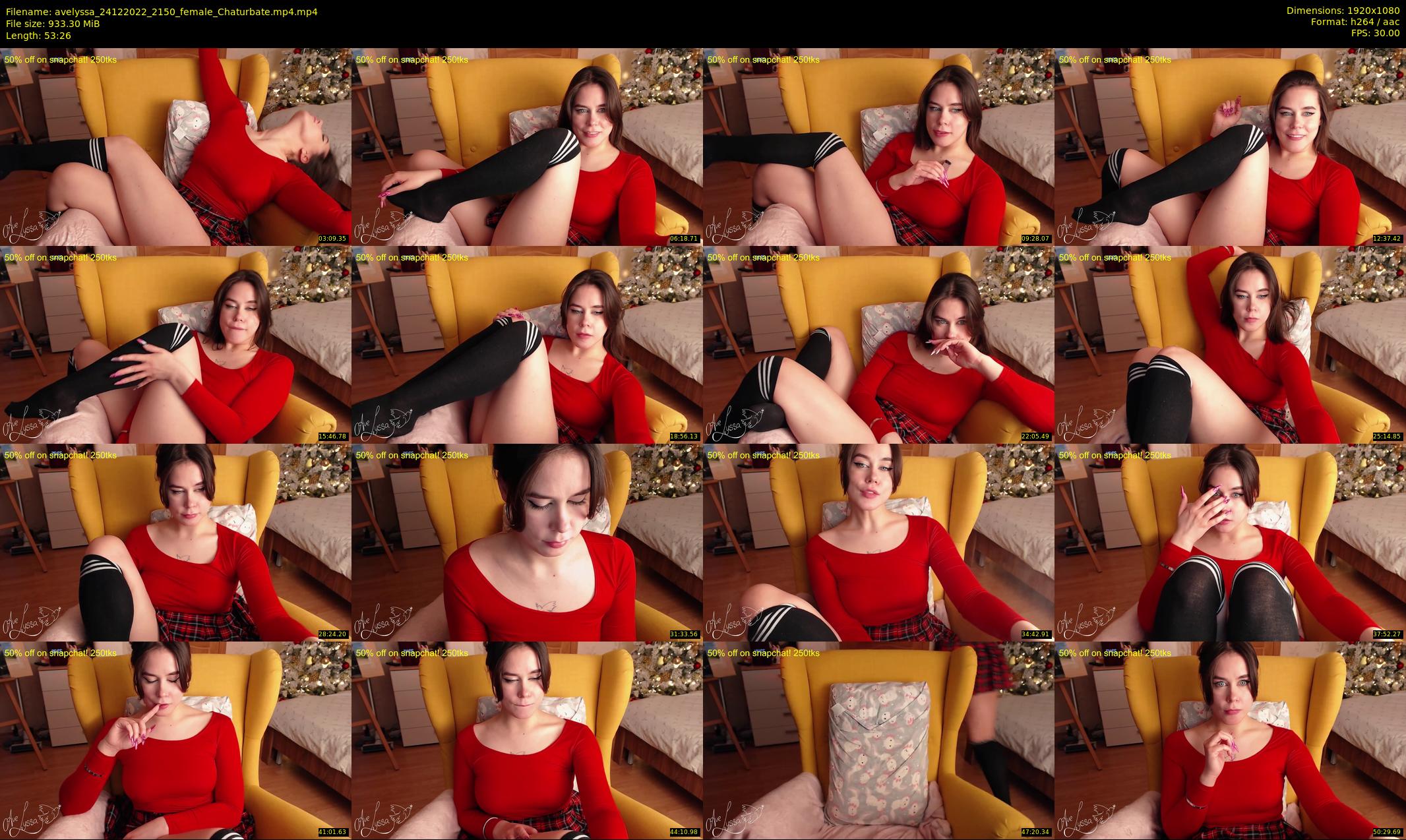 avelyssa — 54 minute Chaturbate female cam show recording, 1080p, Dec 24, 2022
