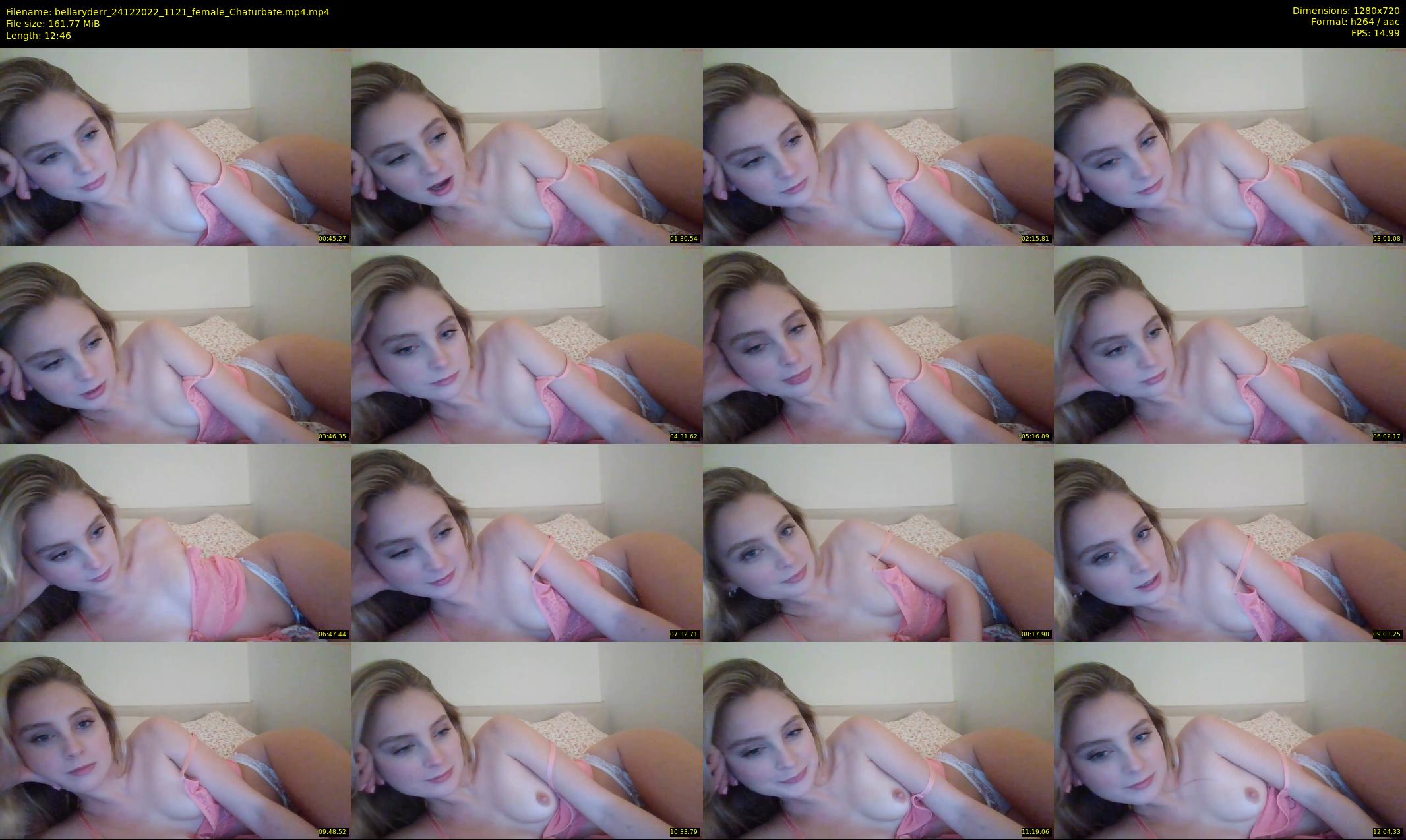 bellaryderr — 13 minute Chaturbate female cam show recording, 720p, Dec 24, 2022