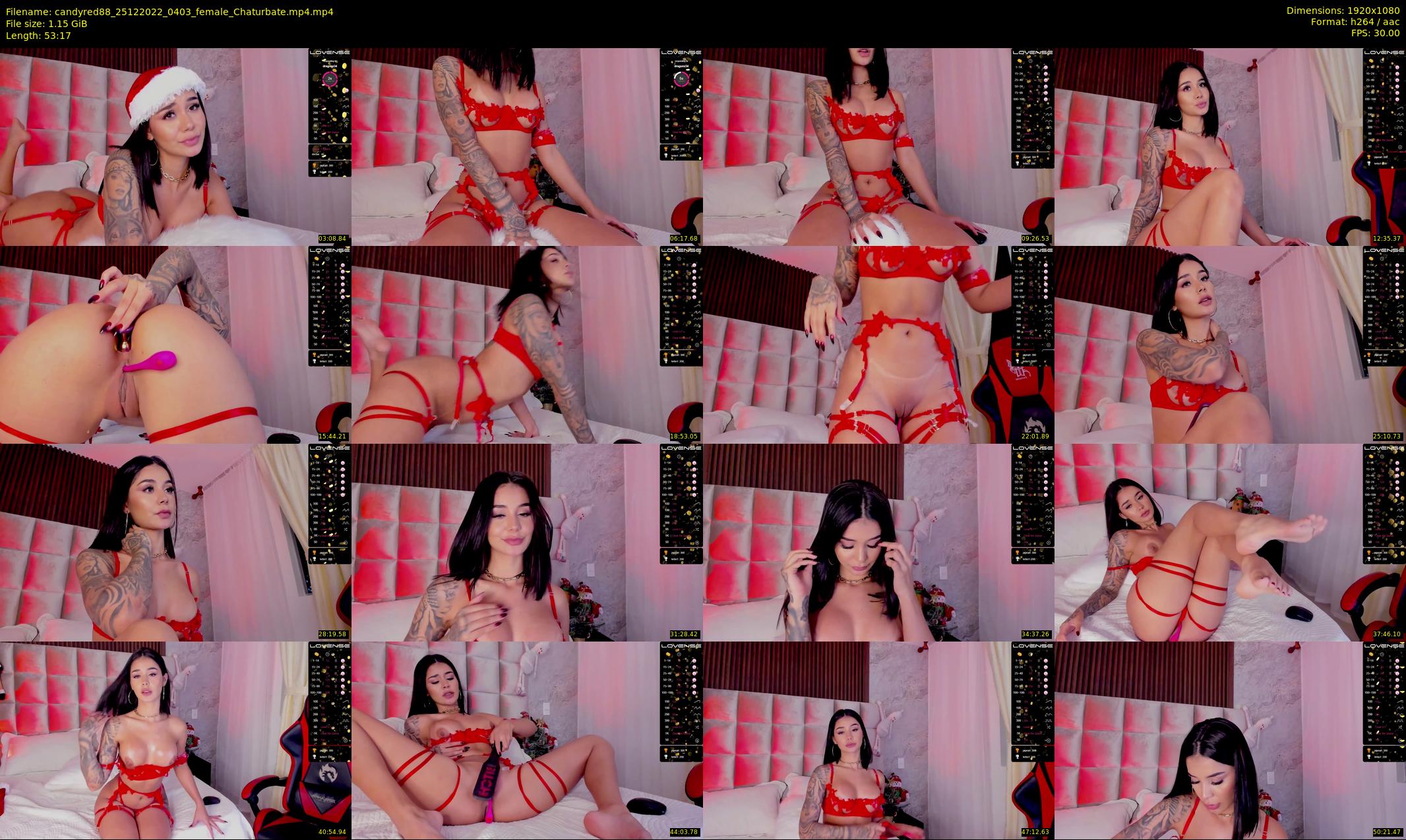candyred88 — 54 minute Chaturbate female cam show recording, 1080p, Dec 25, 2022