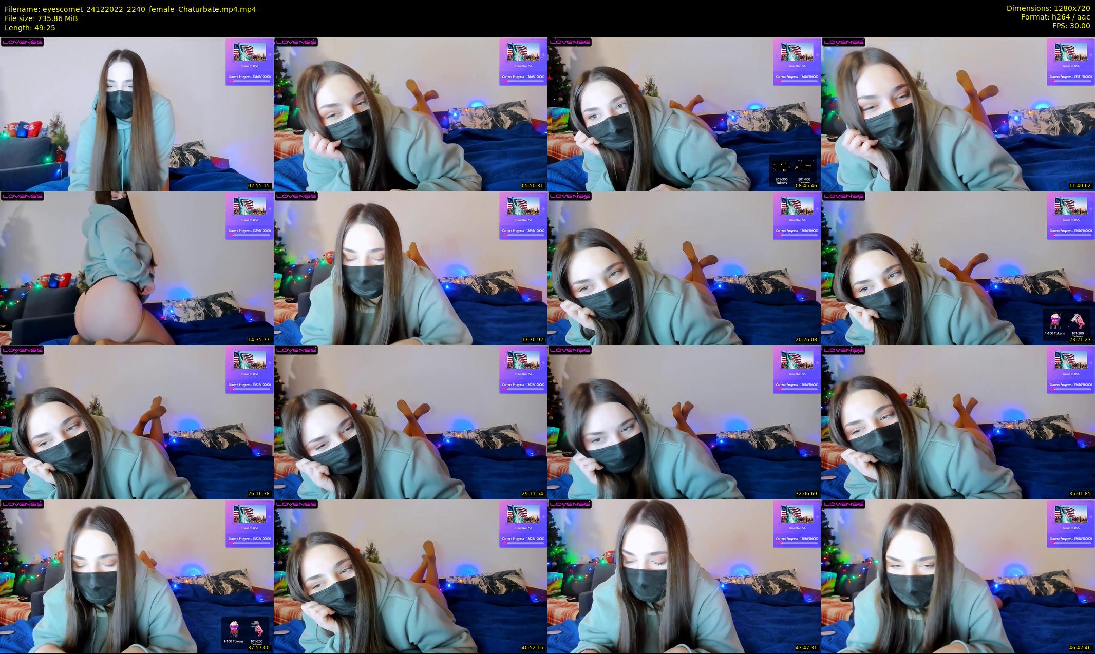 eyescomet — 50 minute Chaturbate female cam show recording, 720p, Dec 24, 2022
