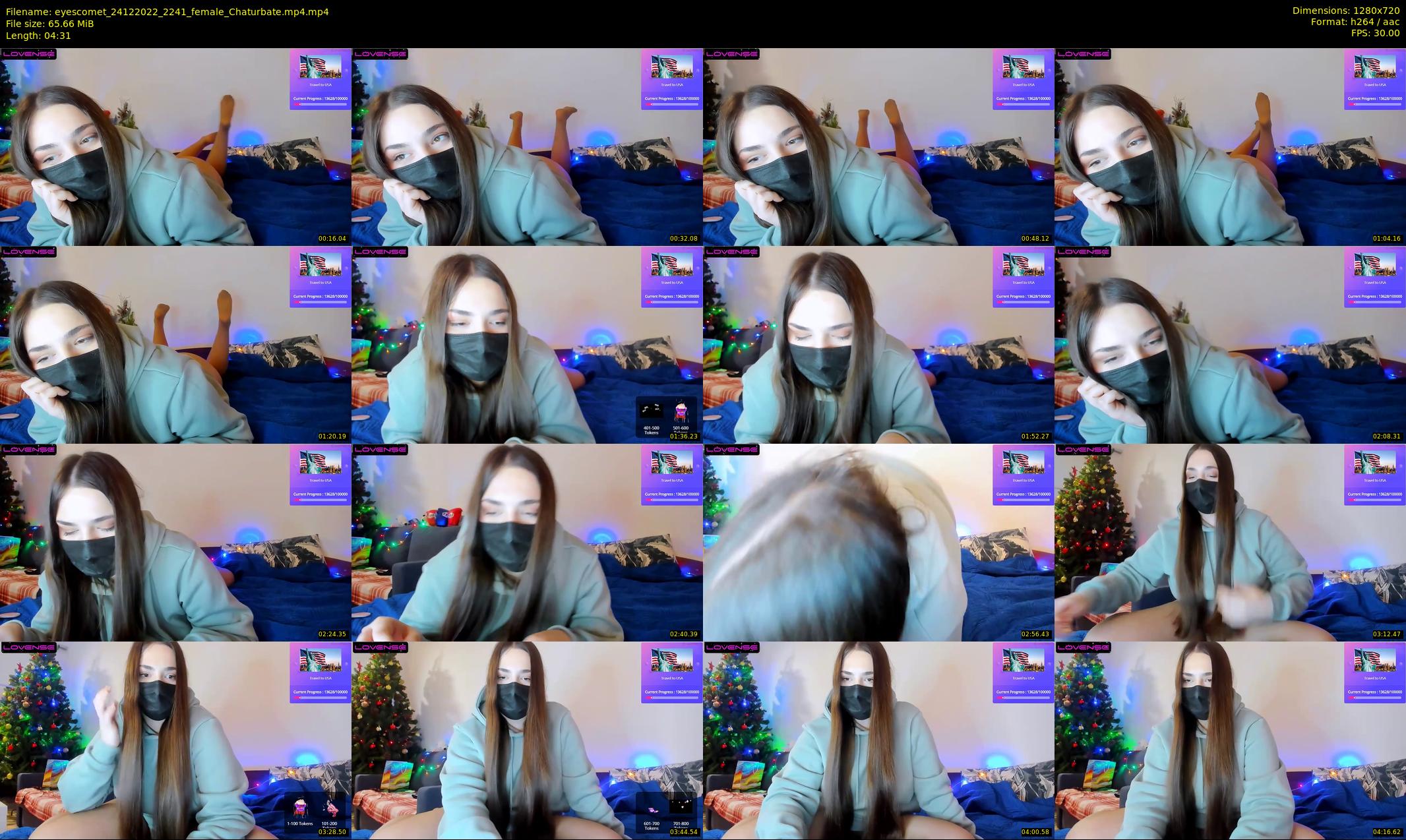 eyescomet — 5 minute Chaturbate female cam show recording, 720p, Dec 24, 2022
