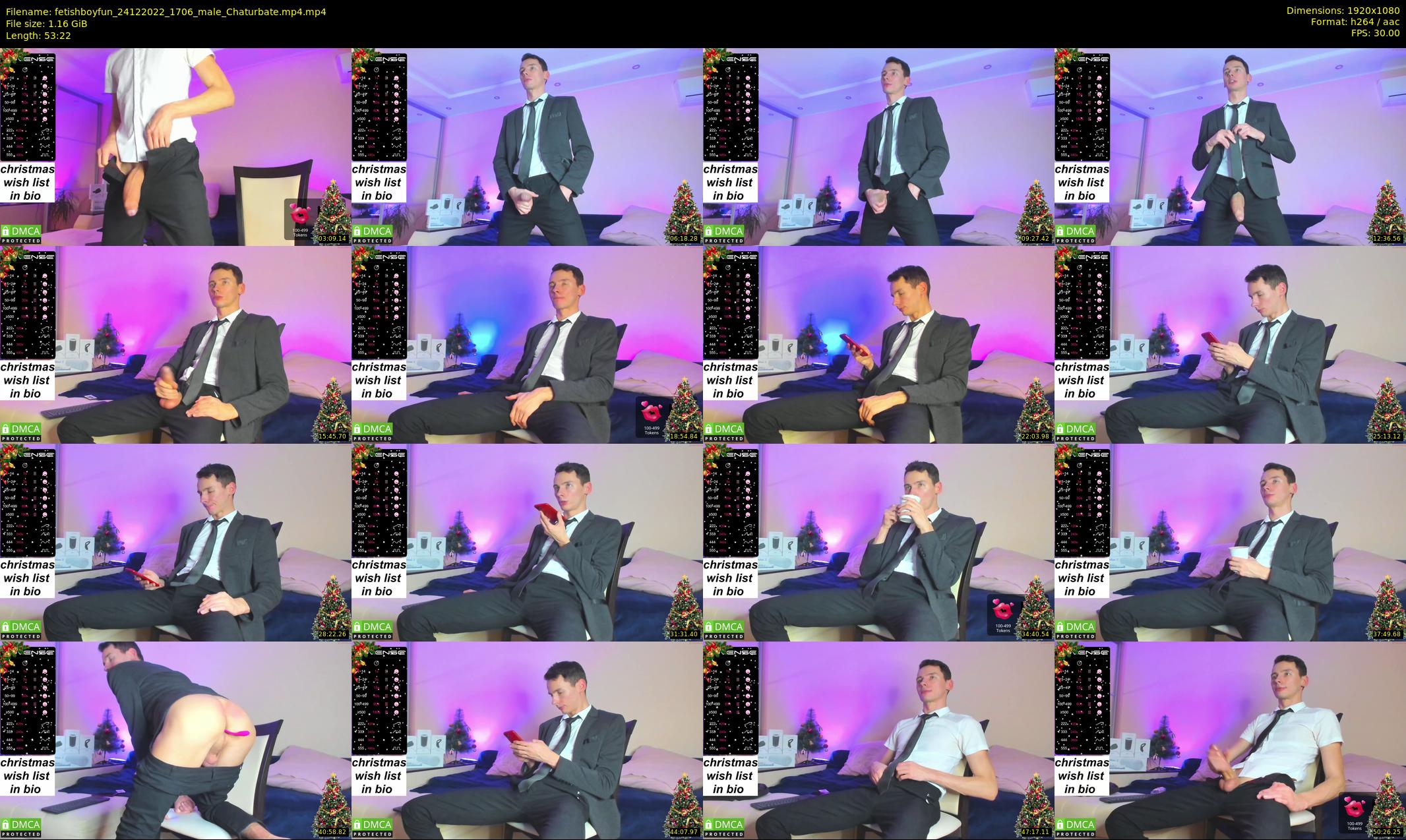fetishboyfun — 54 minute Chaturbate male cam show recording, 1080p, Dec 24, 2022