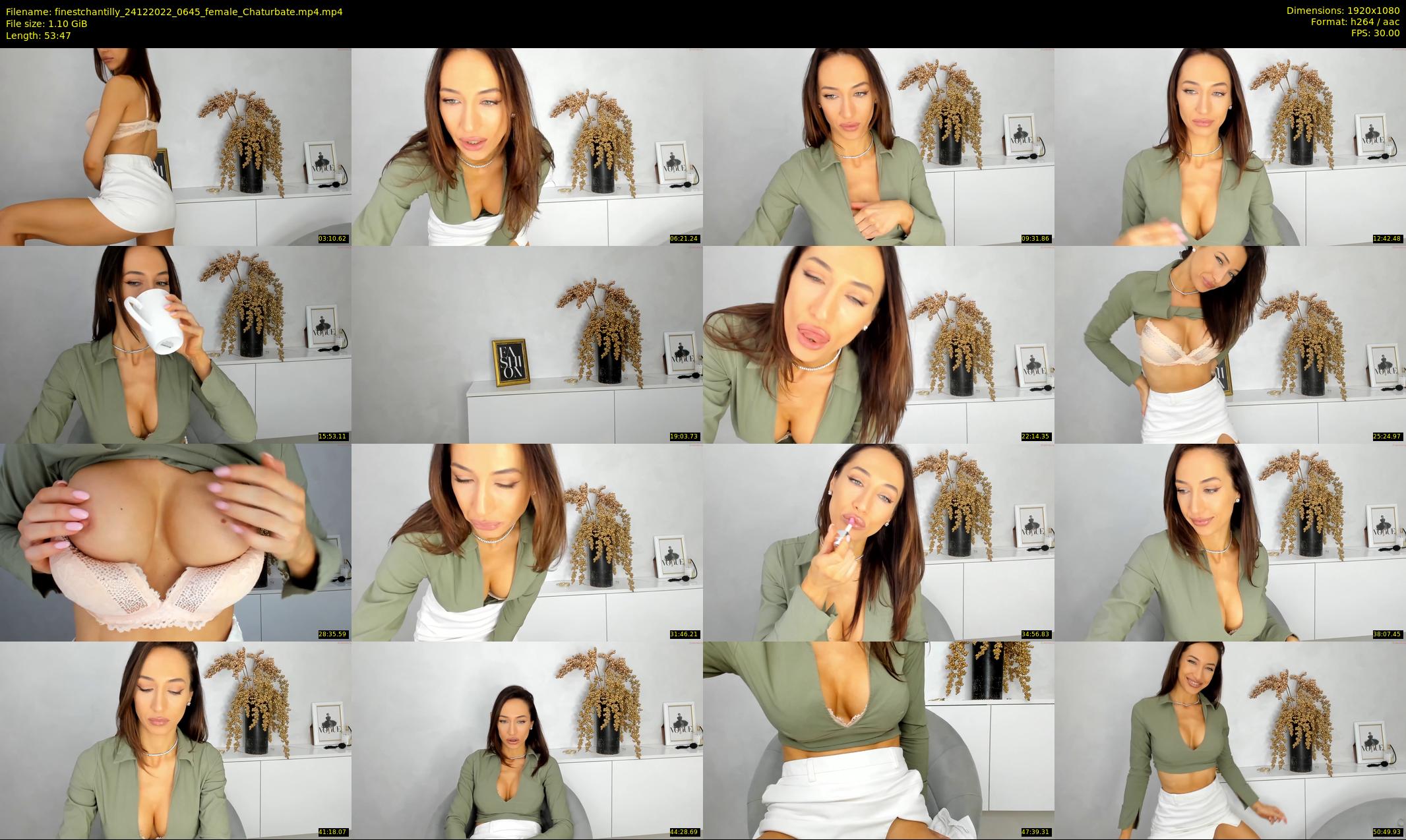 finestchantilly — 54 minute Chaturbate female cam show recording, 1080p, Dec 24, 2022