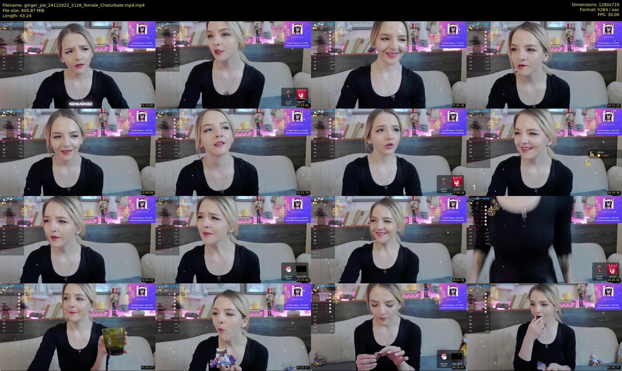 ginger_pie — 44 minute Chaturbate female cam show recording, 720p, Dec 24, 2022