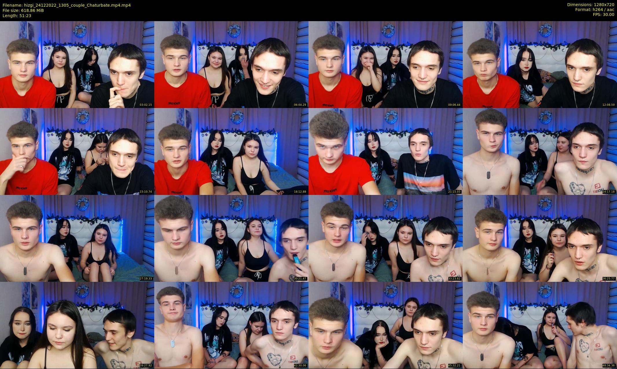 hizgi — 52 minute Chaturbate couple cam show recording, 720p, Dec 24, 2022