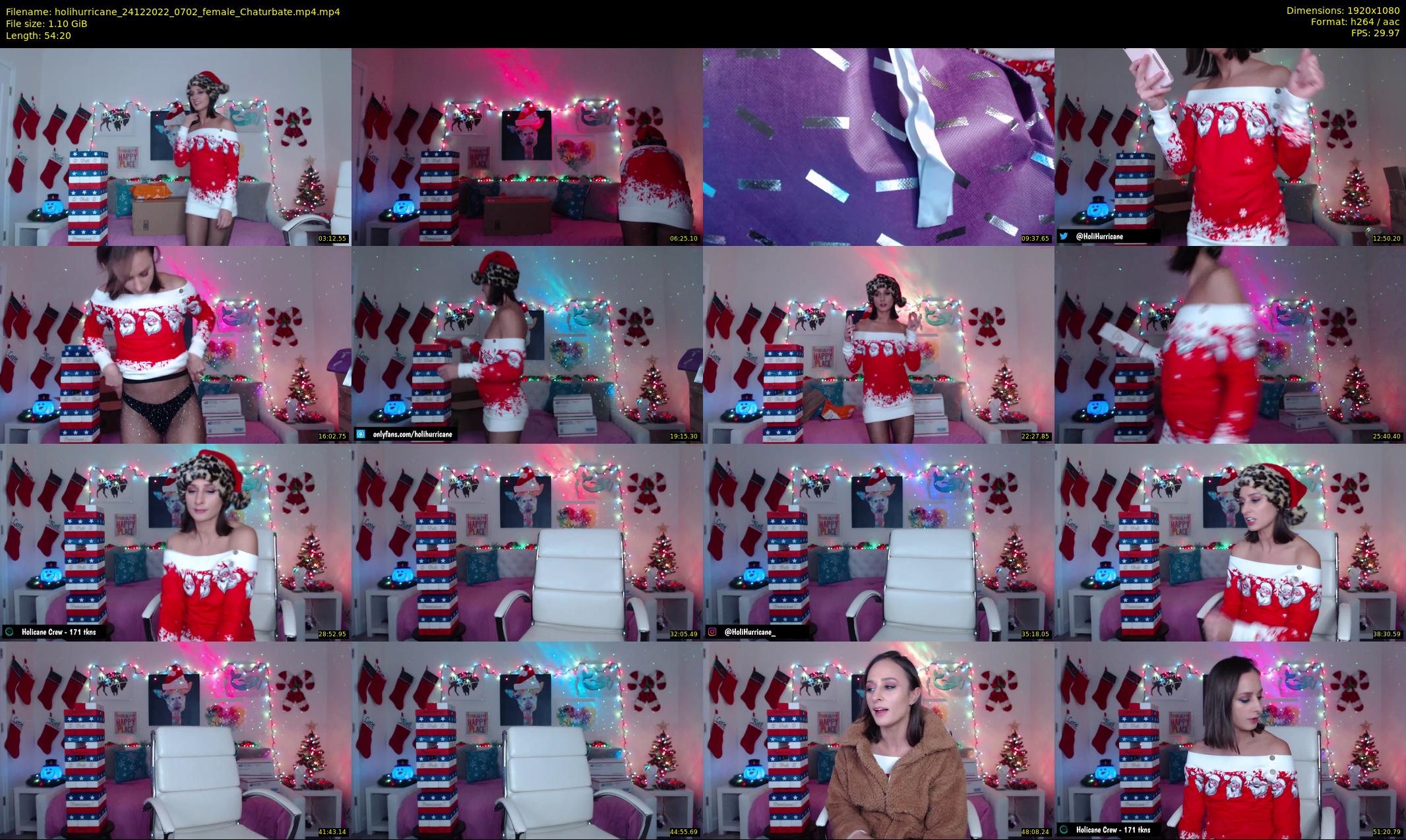 holihurricane — 55 minute Chaturbate female cam show recording, 1080p, Dec 24, 2022