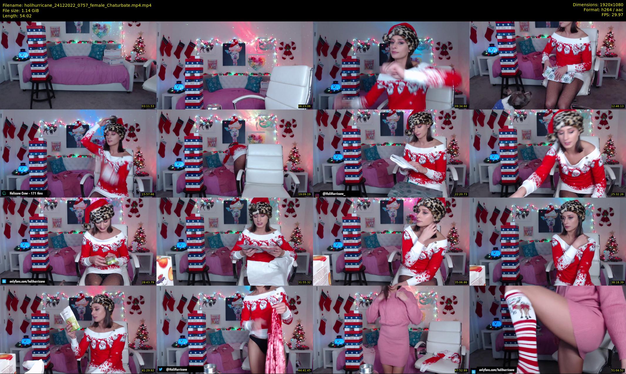 holihurricane — 55 minute Chaturbate female cam show recording, 1080p, Dec 24, 2022