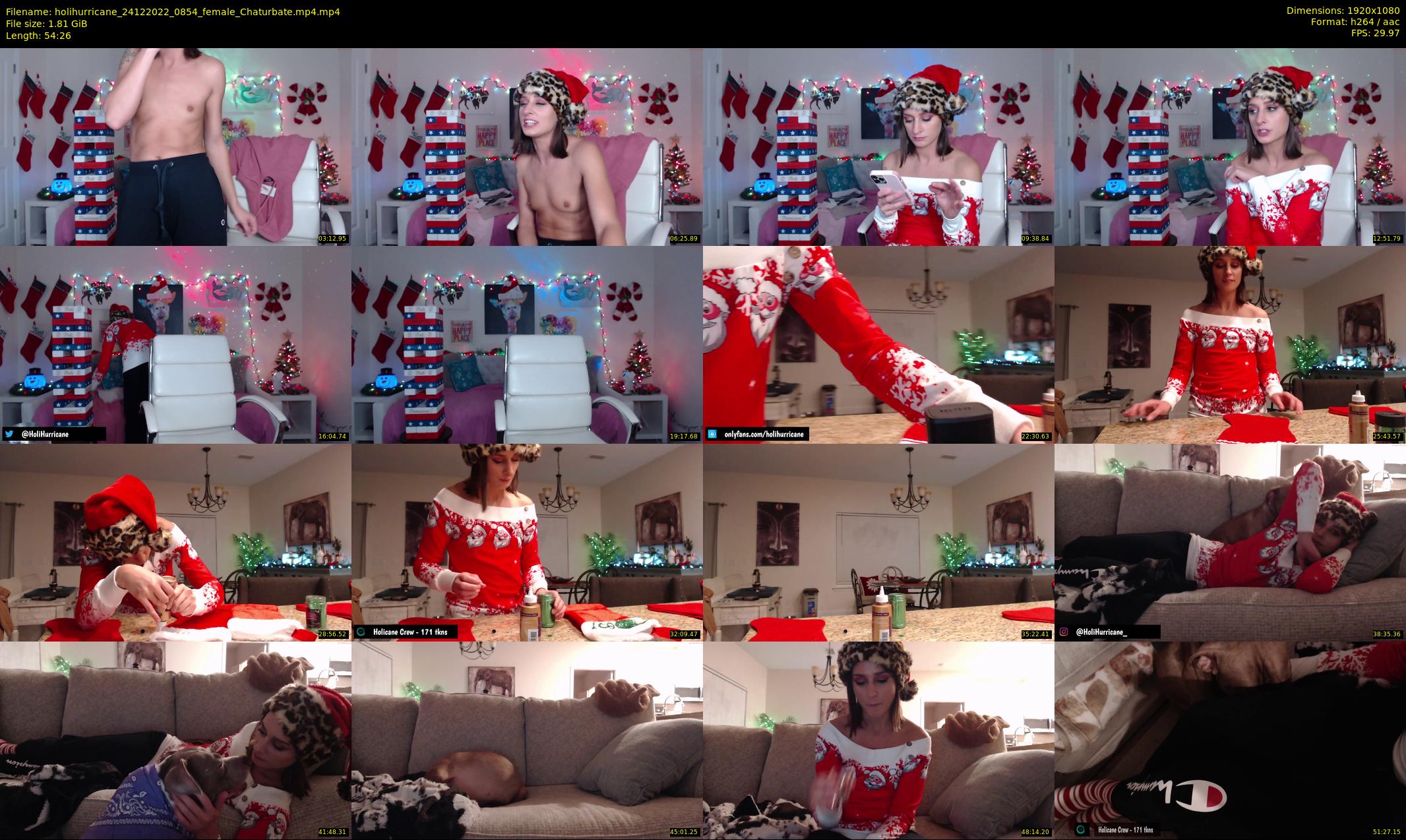 holihurricane — 55 minute Chaturbate female cam show recording, 1080p, Dec 24, 2022