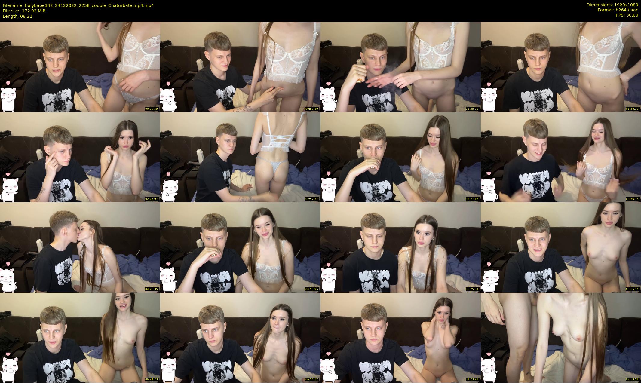 holybabe342 — 9 minute Chaturbate couple cam show recording, 1080p, Dec 24, 2022