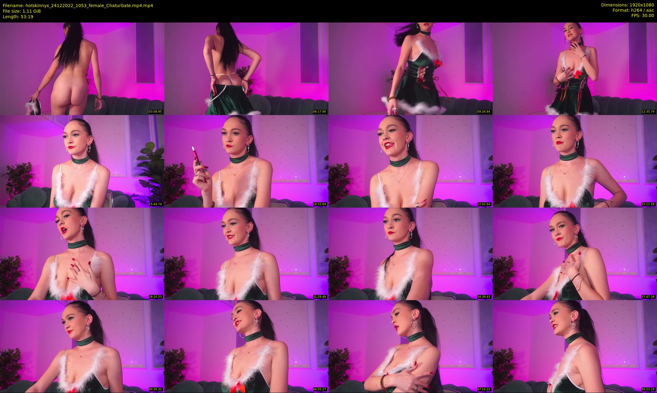 hotskinnyx — 54 minute Chaturbate female cam show recording, 1080p, Dec 24, 2022