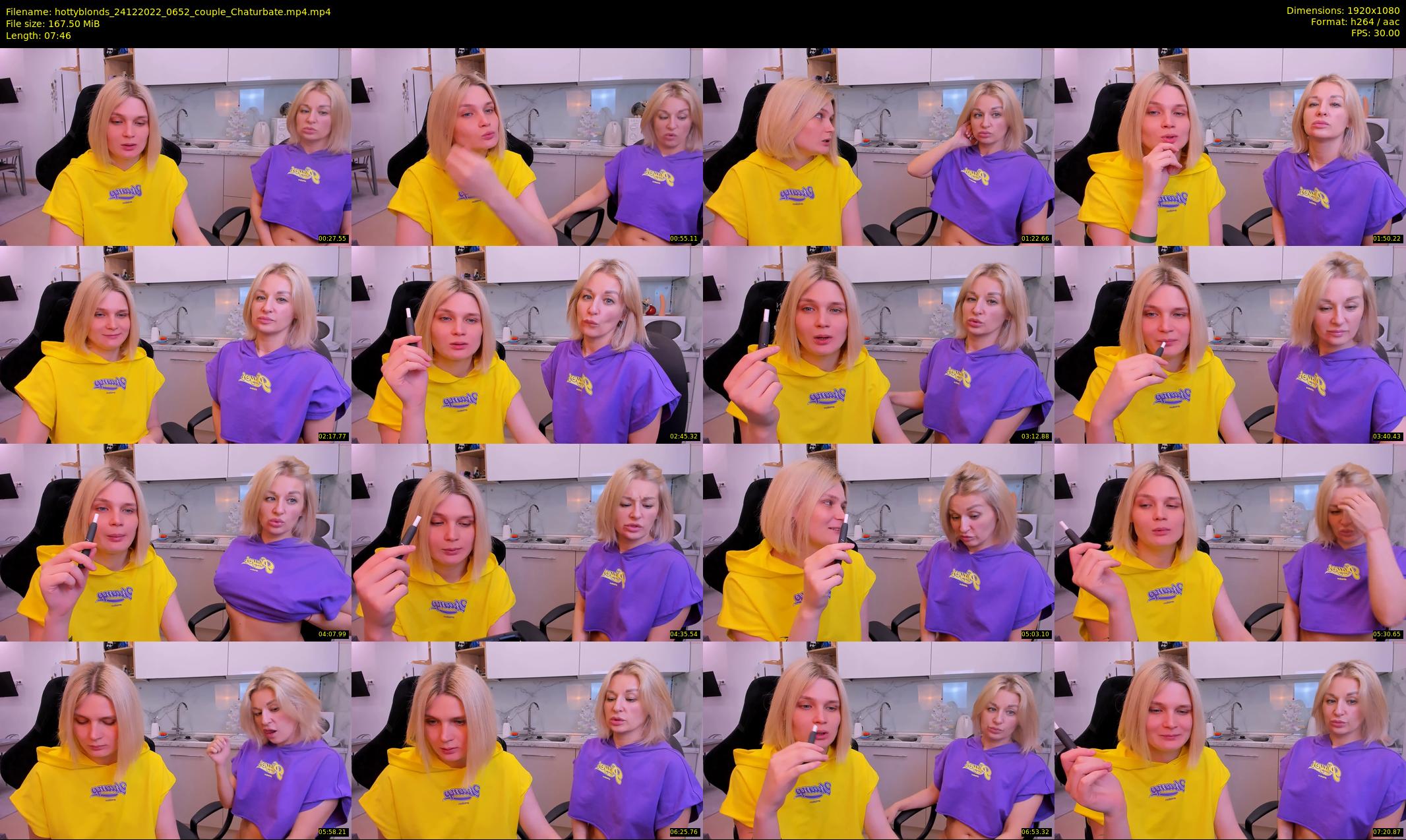 hottyblonds — 8 minute Chaturbate couple cam show recording, 1080p, Dec 24, 2022