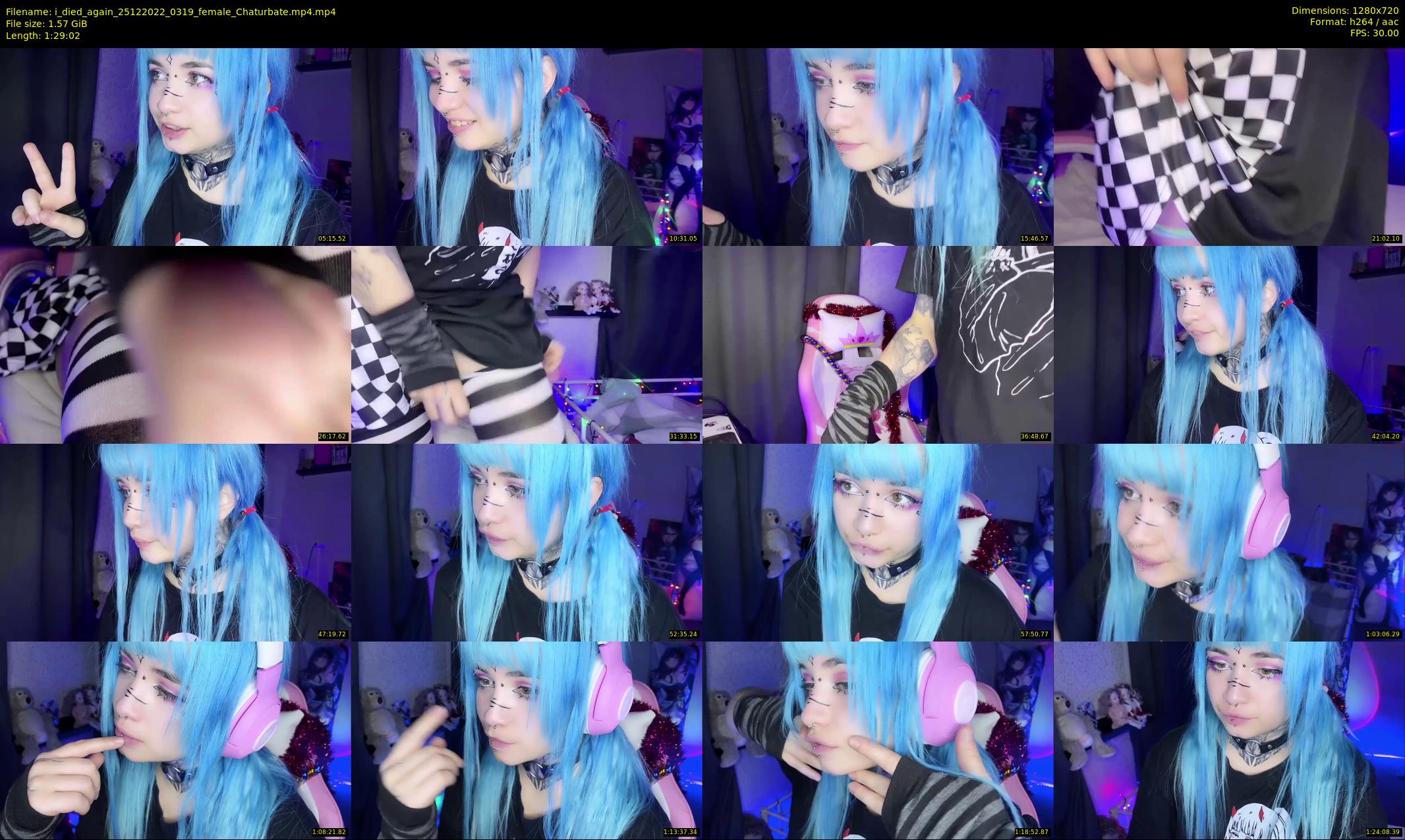 i_died_again — 90 minute Chaturbate female cam show recording, 720p, Dec 25, 2022