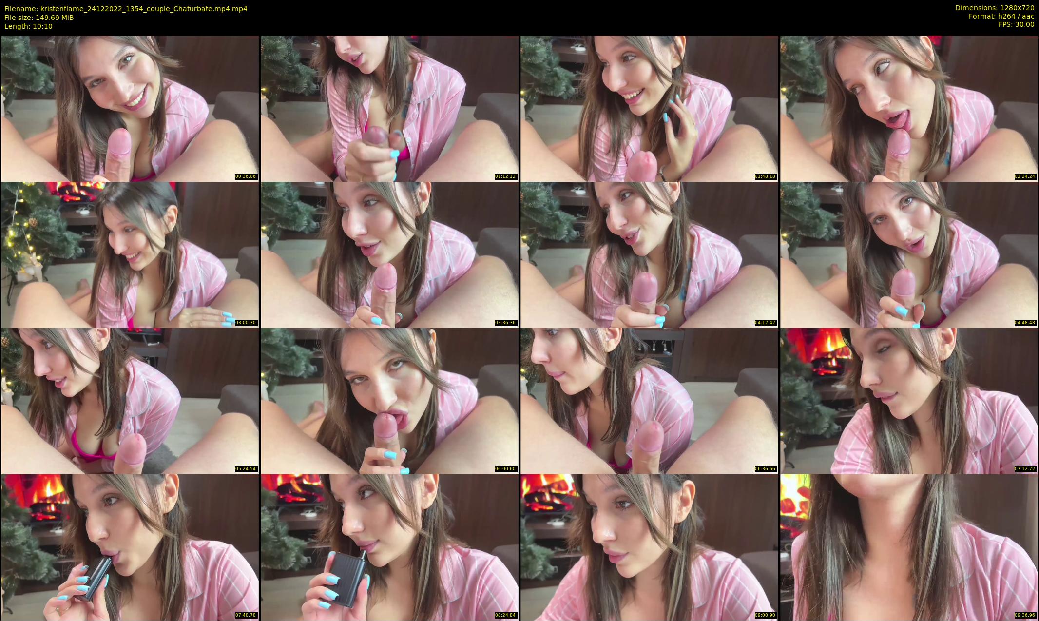 kristenflame — 11 minute Chaturbate couple cam show recording, 720p, Dec 24, 2022