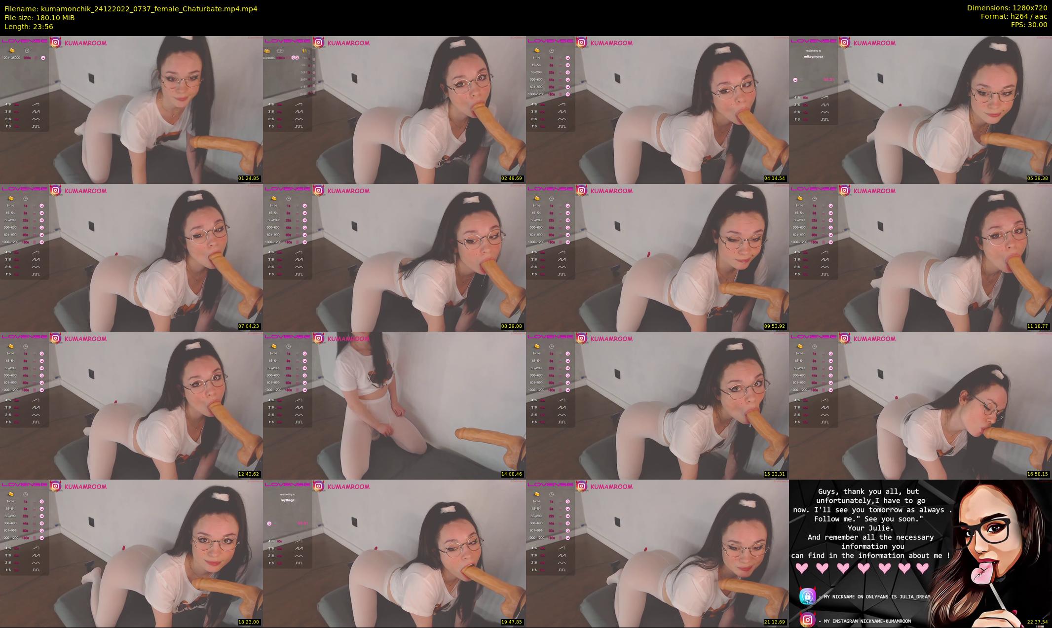 kumamonchik — 24 minute Chaturbate couple cam show recording, 720p, Dec 24, 2022