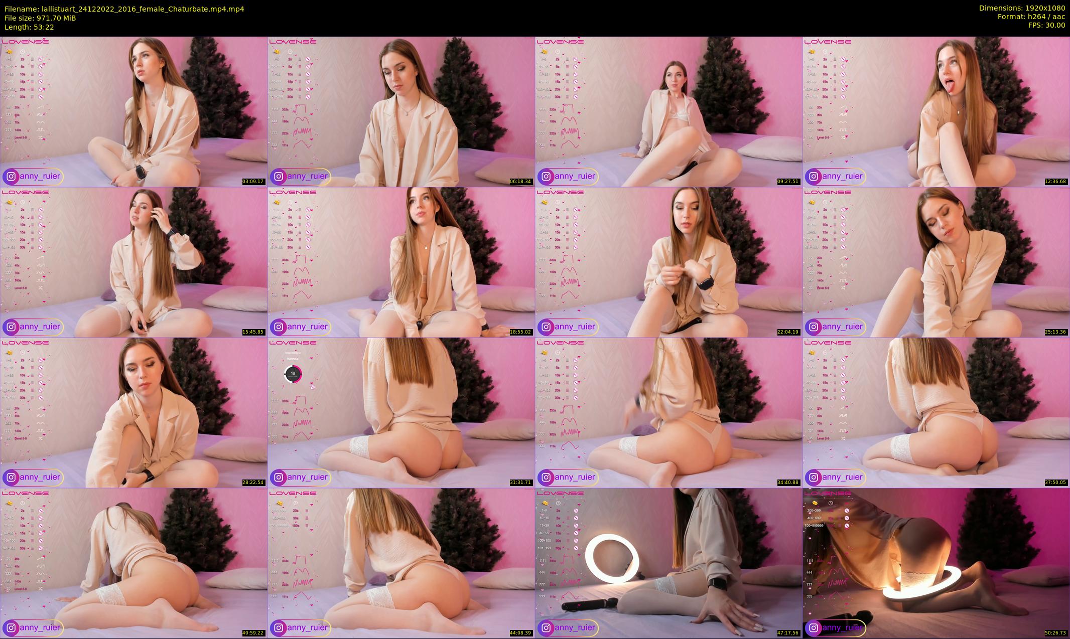 lallistuart — 54 minute Chaturbate female cam show recording, 1080p, Dec 24, 2022