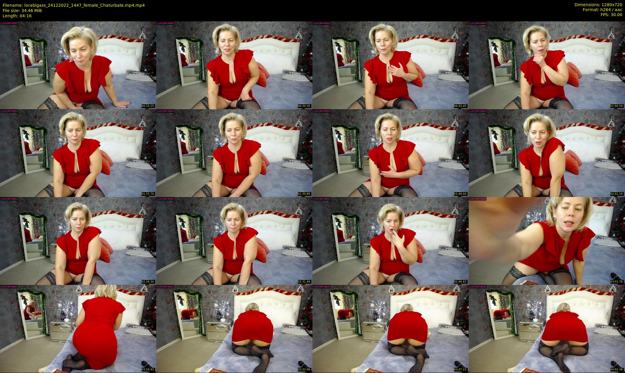 lorabigass — 5 minute Chaturbate female cam show recording, 720p, Dec 24, 2022