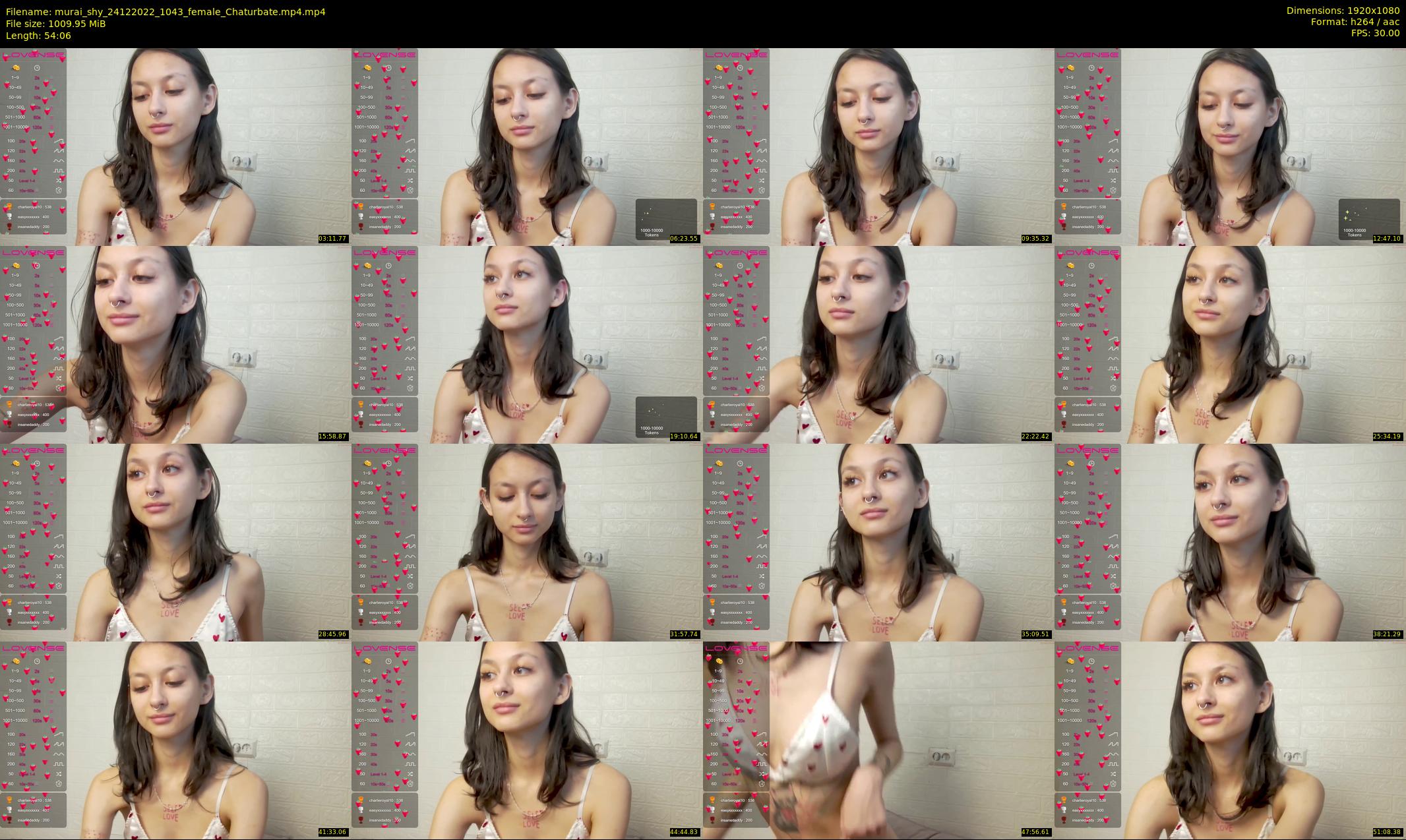 murai_shy — 55 minute Chaturbate female cam show recording, 1080p, Dec 24, 2022