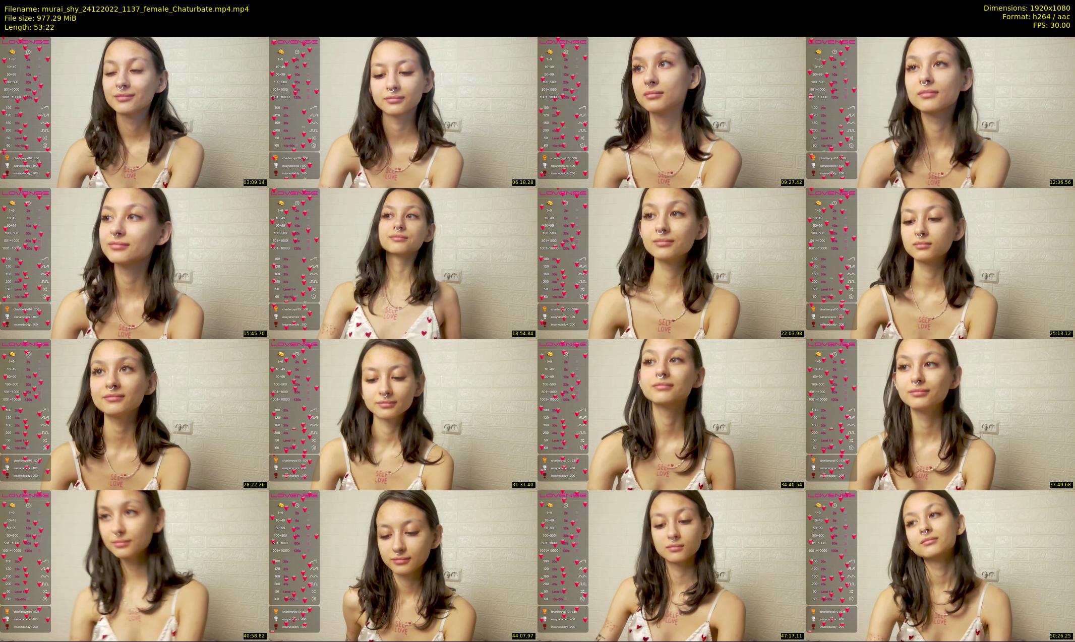 murai_shy — 54 minute Chaturbate female cam show recording, 1080p, Dec 24, 2022
