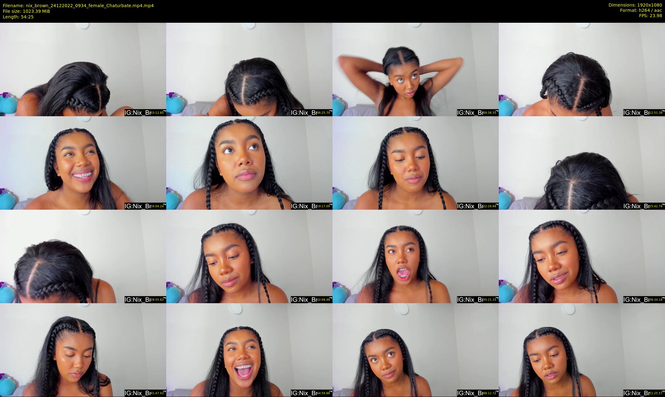 nix_brown — 55 minute Chaturbate female cam show recording, 1080p, Dec 24, 2022