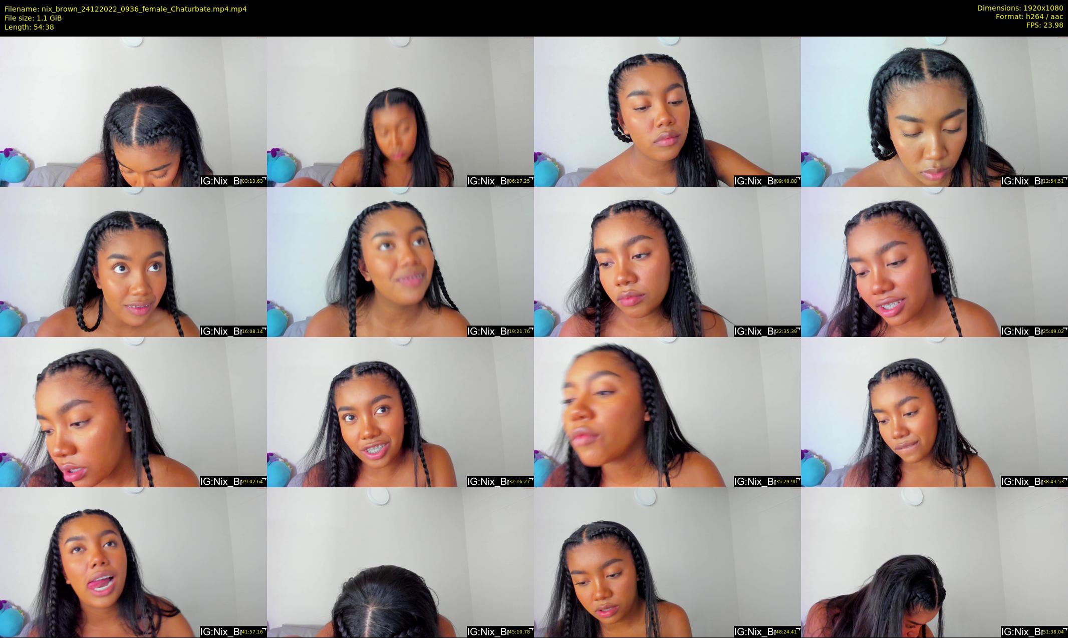 nix_brown — 55 minute Chaturbate female cam show recording, 1080p, Dec 24, 2022