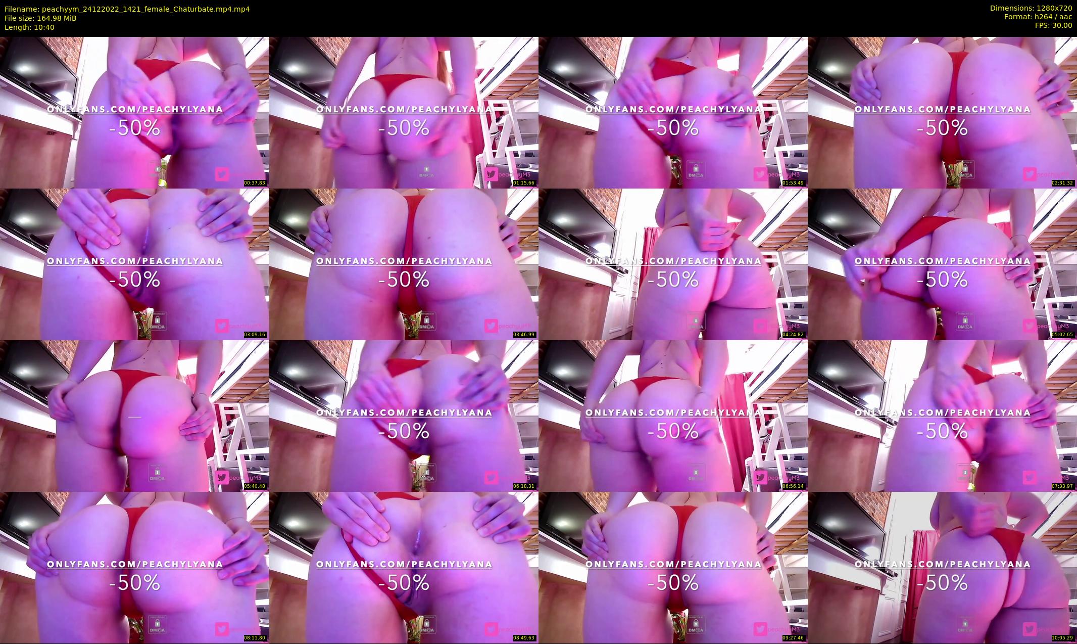 peachyym — 11 minute Chaturbate female cam show recording, 720p, Dec 24, 2022