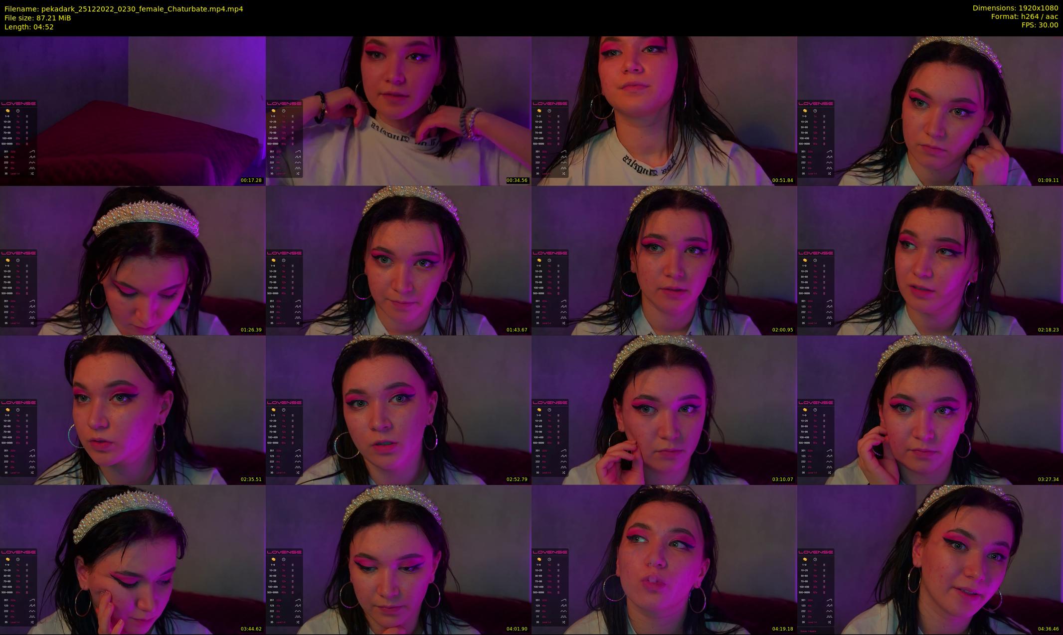 pekadark — 5 minute Chaturbate female cam show recording, 1080p, Dec 25, 2022