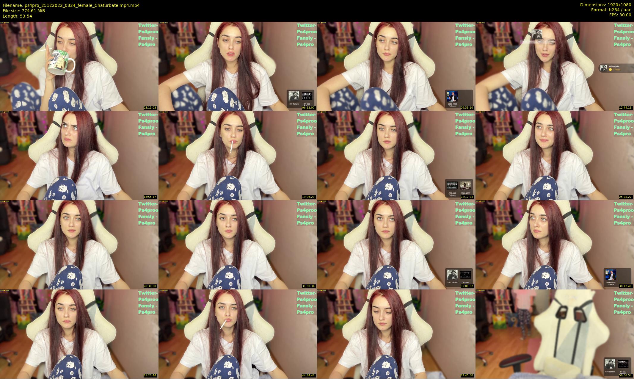 ps4pro — 54 minute Chaturbate female cam show recording, 1080p, Dec 25, 2022