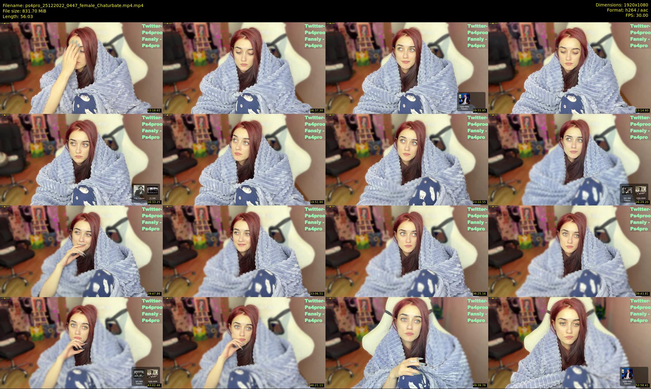 ps4pro — 57 minute Chaturbate female cam show recording, 1080p, Dec 25, 2022