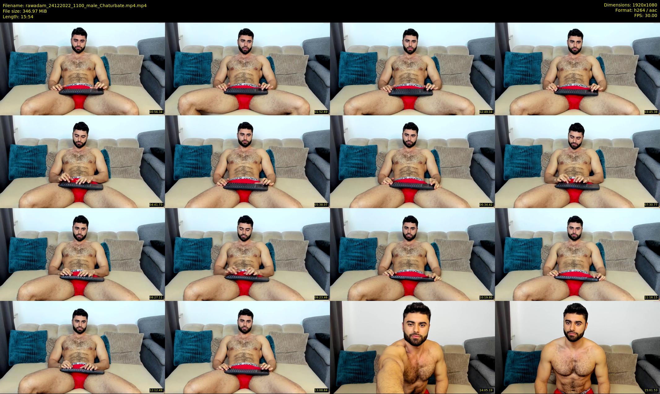 rawadam — 16 minute Chaturbate male cam show recording, 1080p, Dec 24, 2022
