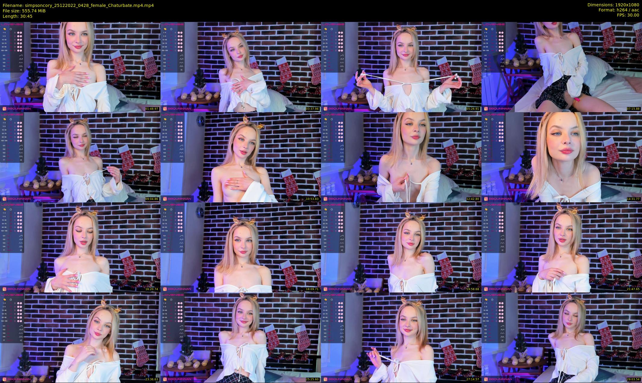 simpsoncory — 31 minute Chaturbate female cam show recording, 1080p, Dec 25, 2022