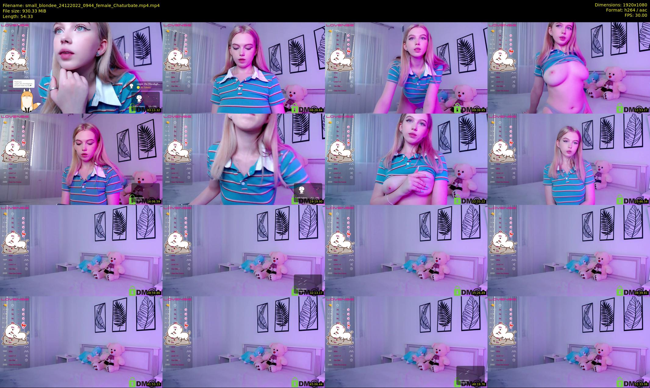 small_blondee — 55 minute Chaturbate female cam show recording, 1080p, Dec 24, 2022