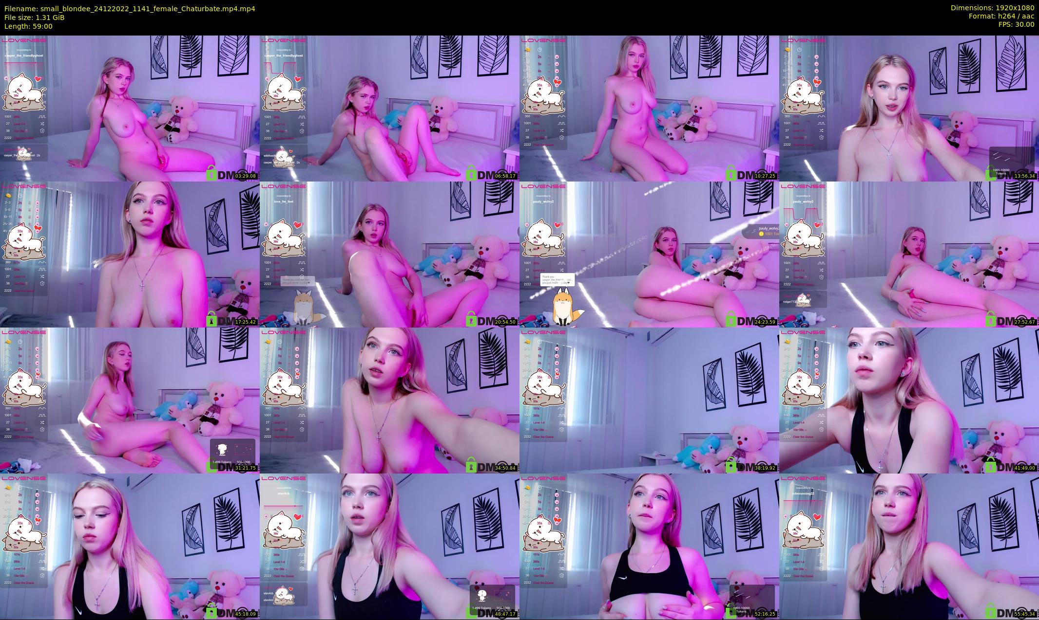 small_blondee — 59 minute Chaturbate female cam show recording, 1080p, Dec 24, 2022