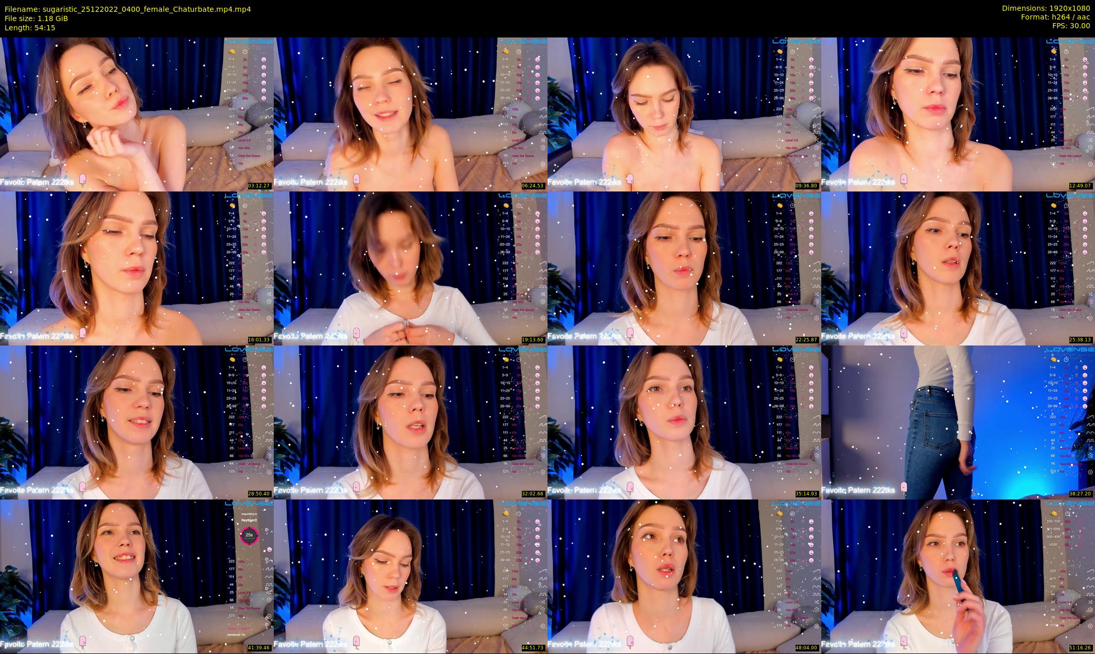 sugaristic — 55 minute Chaturbate female cam show recording, 1080p, Dec 25, 2022