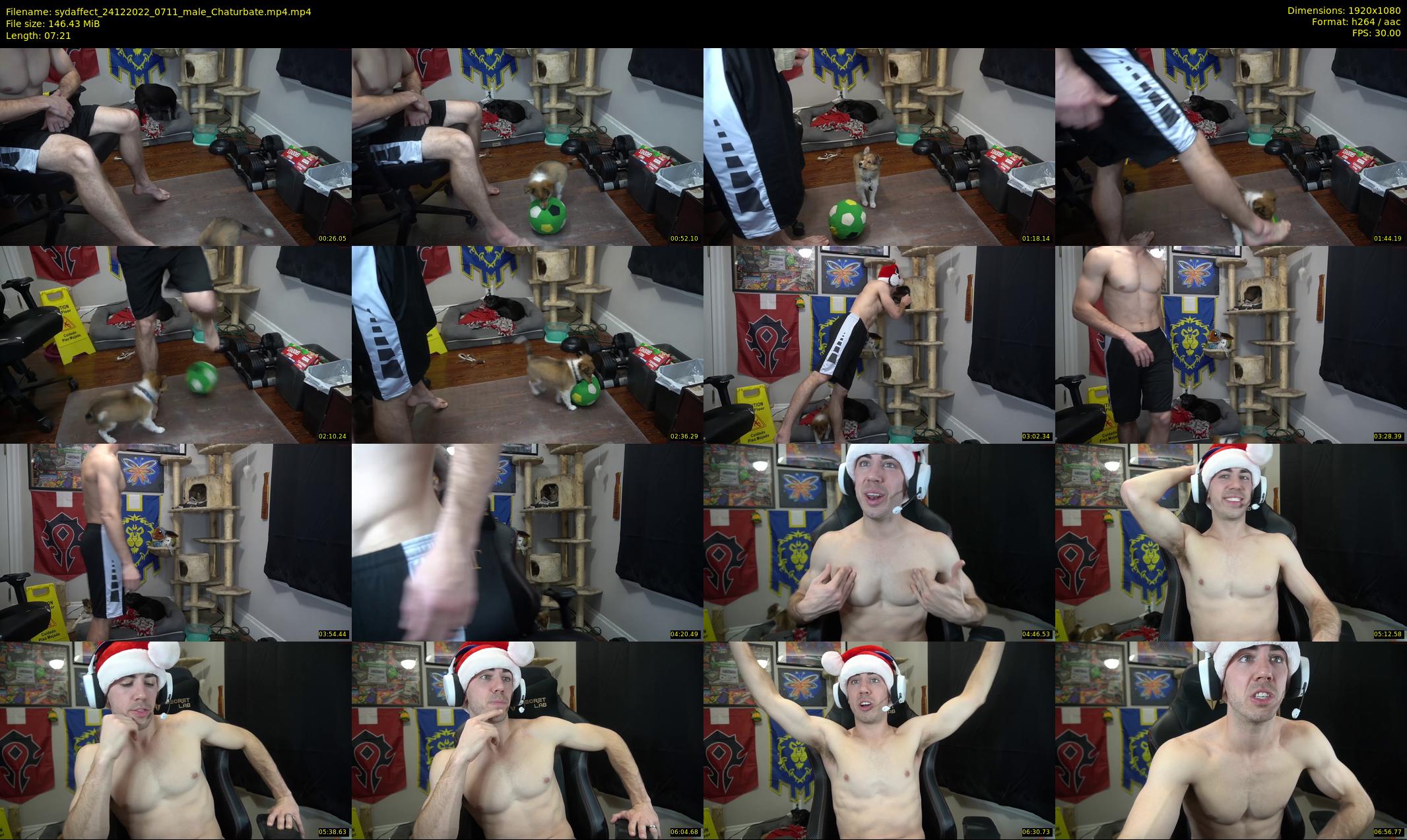 sydaffect — 8 minute Chaturbate male cam show recording, 1080p, Dec 24, 2022