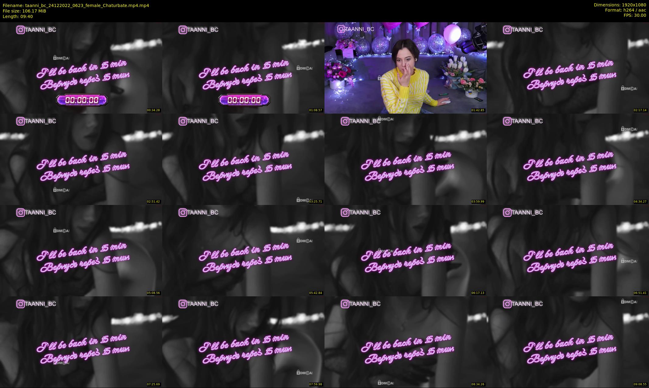 taanni_bc — 10 minute Chaturbate female cam show recording, 1080p, Dec 24, 2022
