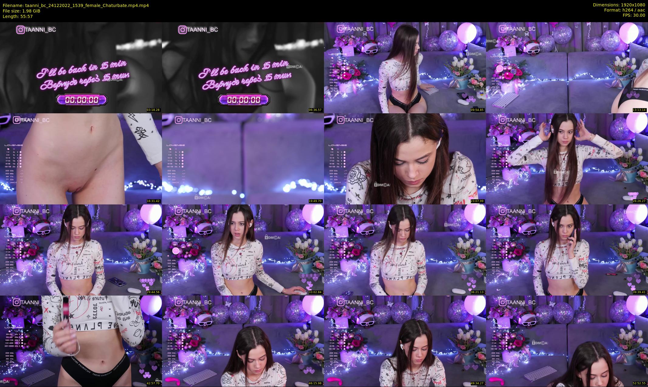 taanni_bc — 56 minute Chaturbate female cam show recording, 1080p, Dec 24, 2022