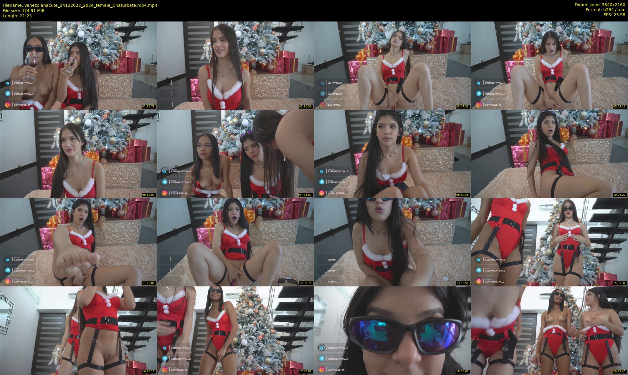 venezolanacute — 22 minute Chaturbate female cam show recording, 4K, Dec 24, 2022