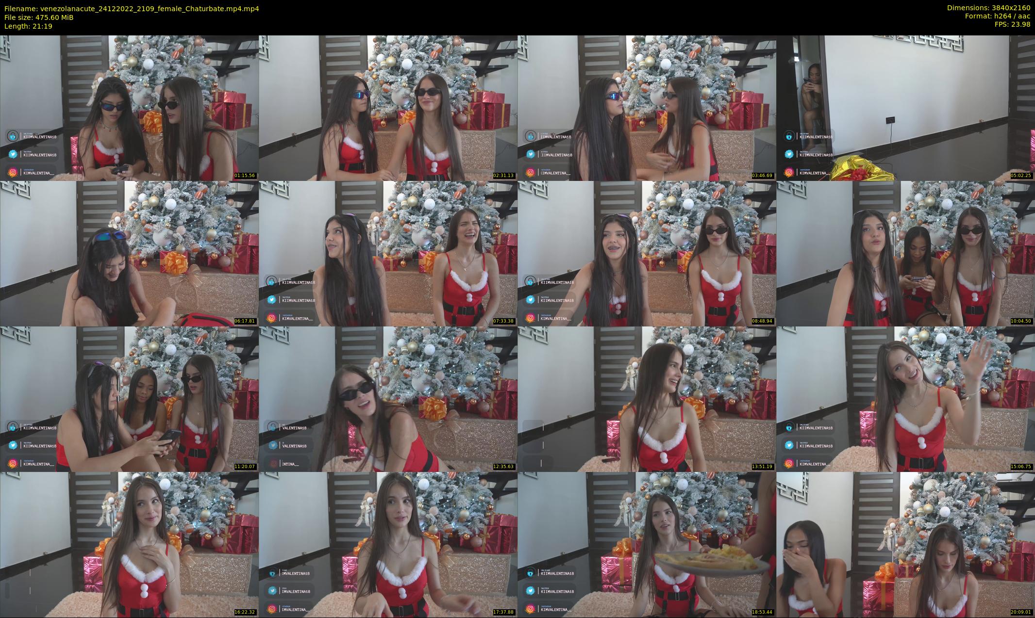 venezolanacute — 22 minute Chaturbate female cam show recording, 4K, Dec 24, 2022