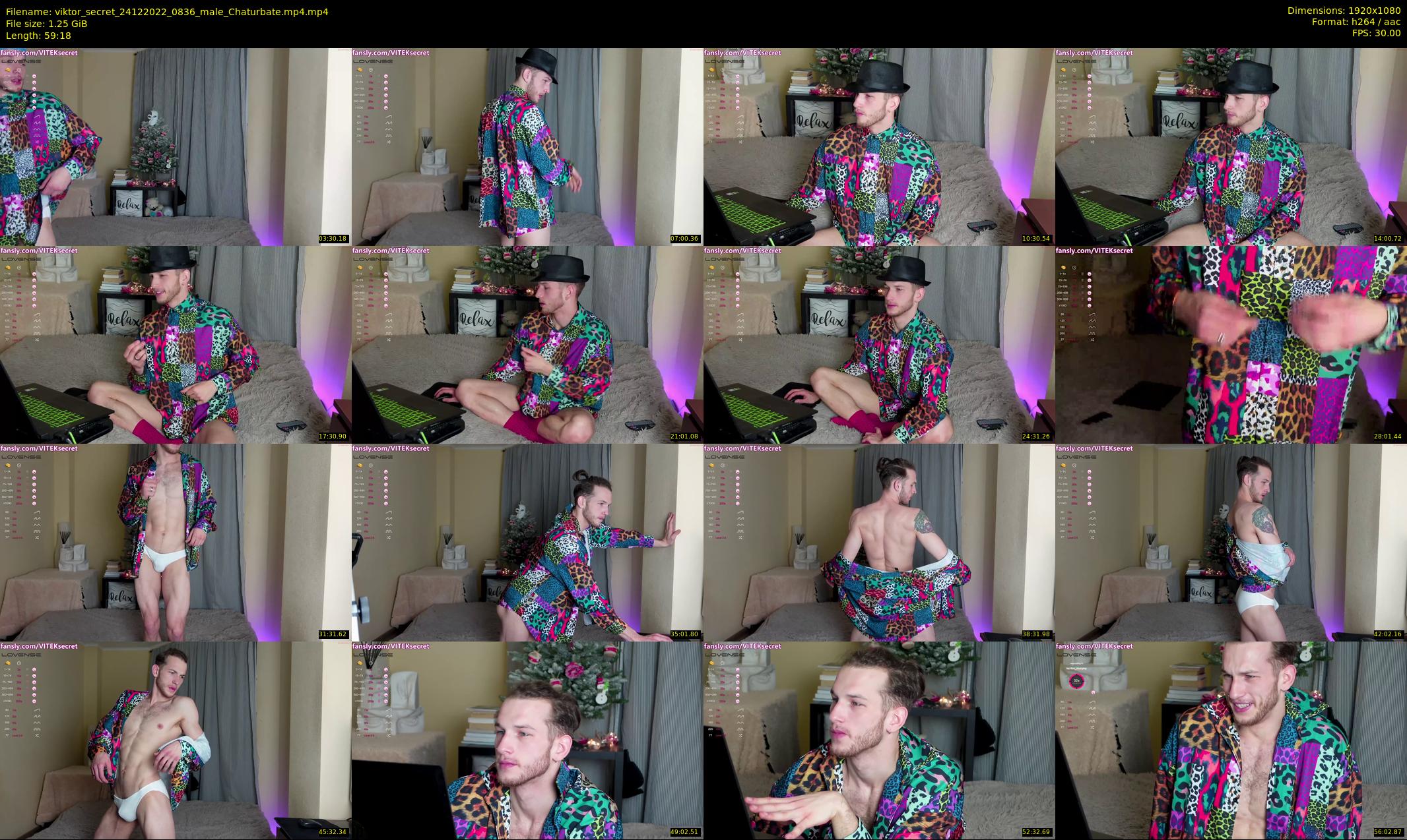 viktor_secret — 60 minute Chaturbate male cam show recording, 1080p, Dec 24, 2022