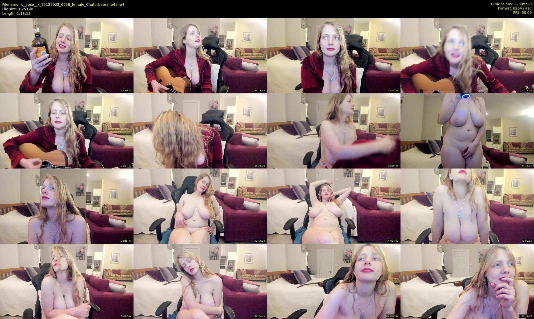 x__rose__x — 74 minute Chaturbate female cam show recording, 720p, Dec 25, 2022