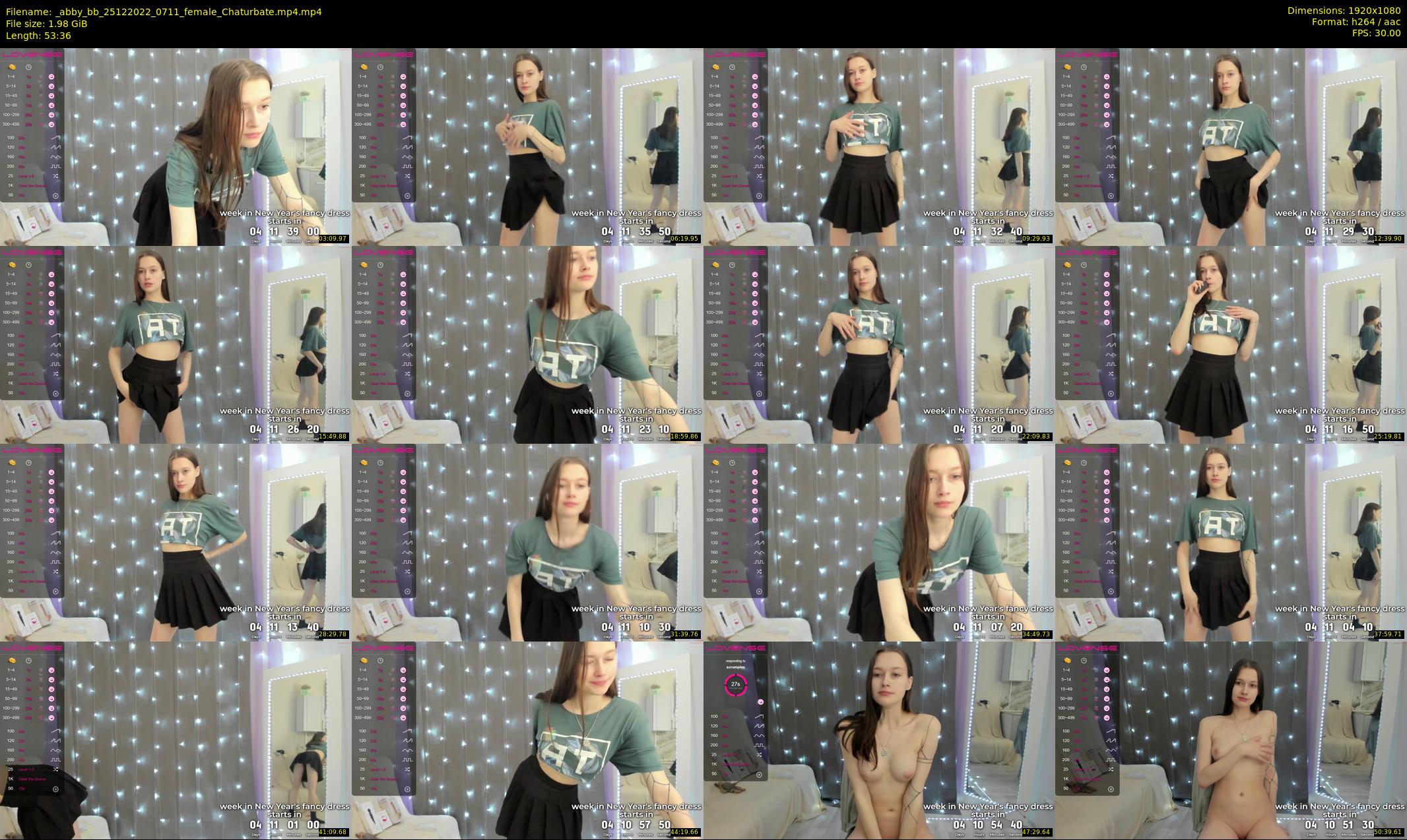 _abby_bb — 54 minute Chaturbate female cam show recording, 1080p, Dec 25, 2022