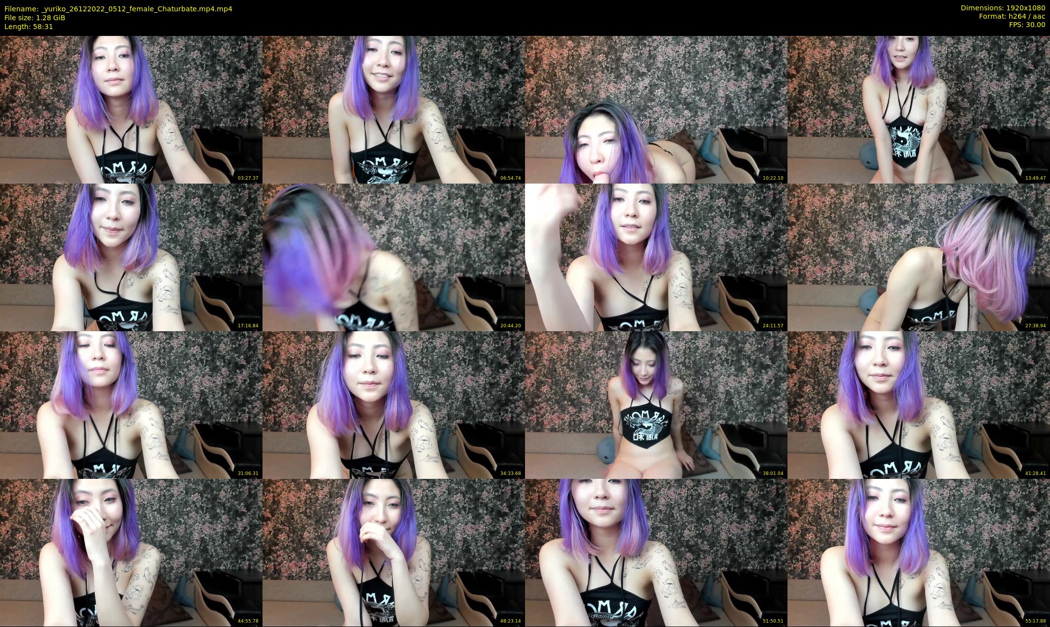 _yuriko — 59 minute Chaturbate female cam show recording, 1080p, Dec 26, 2022