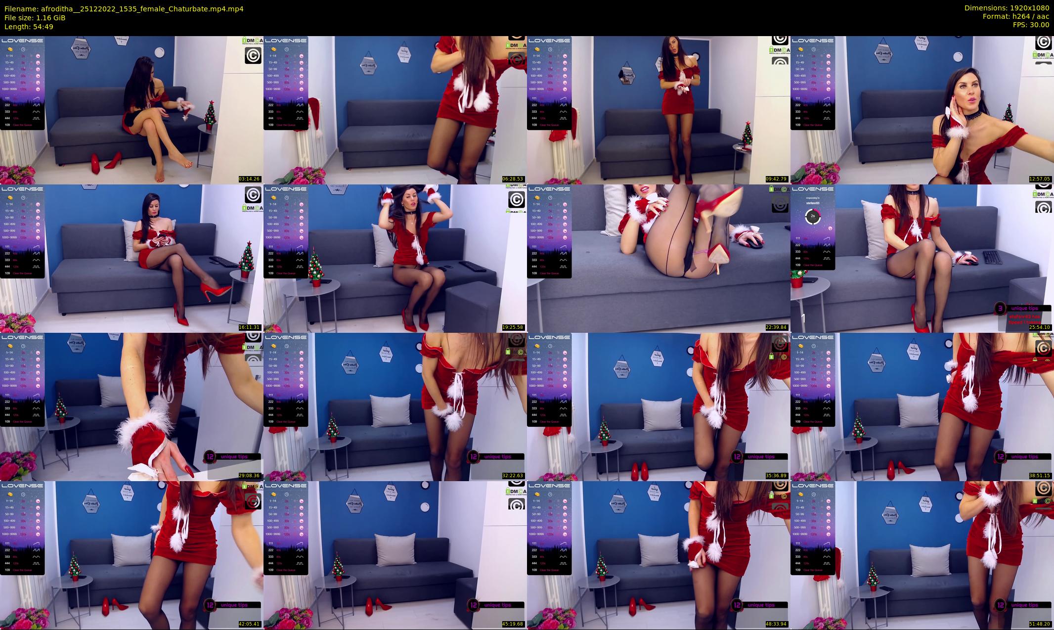afroditha_ — 55 minute Chaturbate female cam show recording, 1080p, Dec 25, 2022