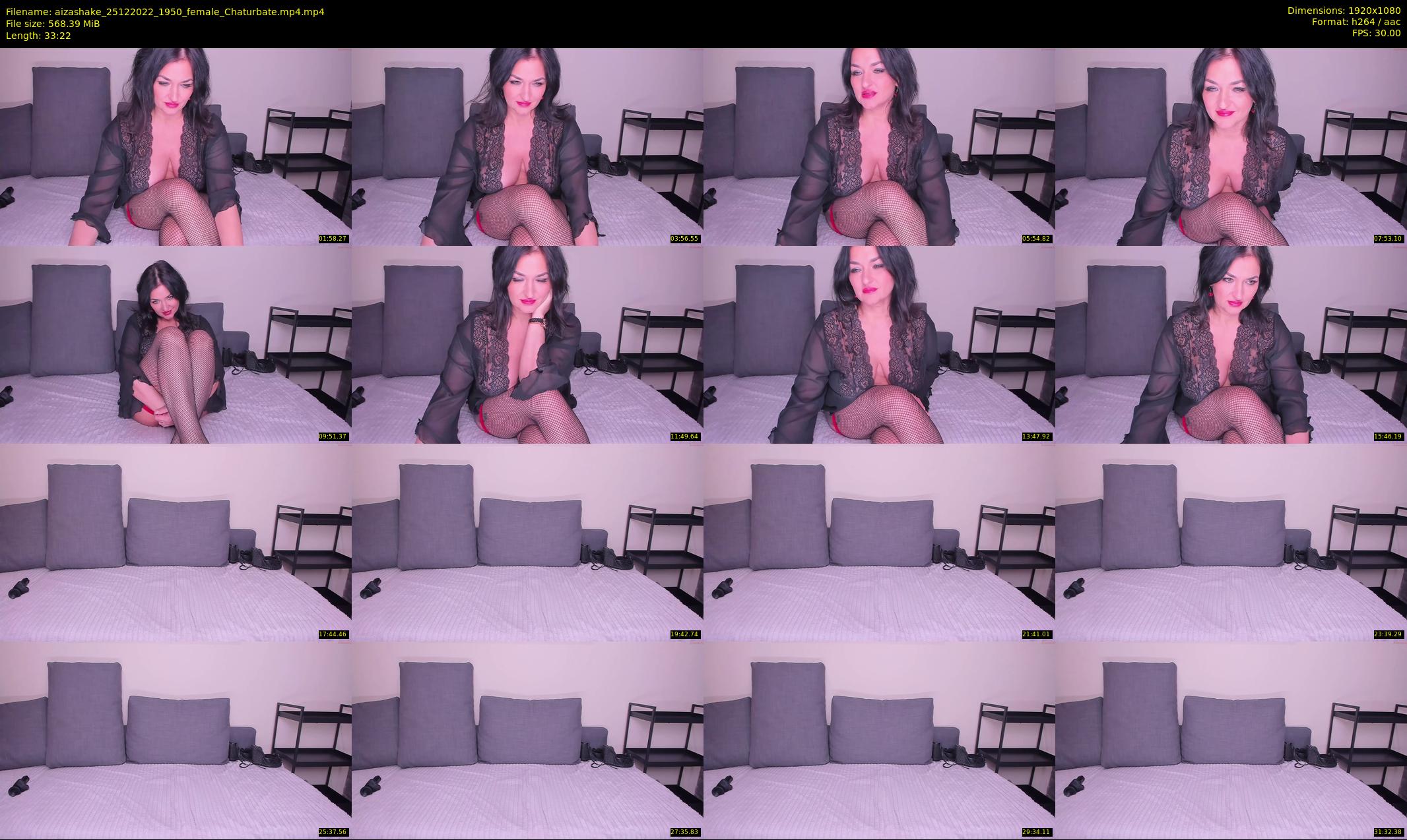 aizashake — 34 minute Chaturbate female cam show recording, 1080p, Dec 25, 2022