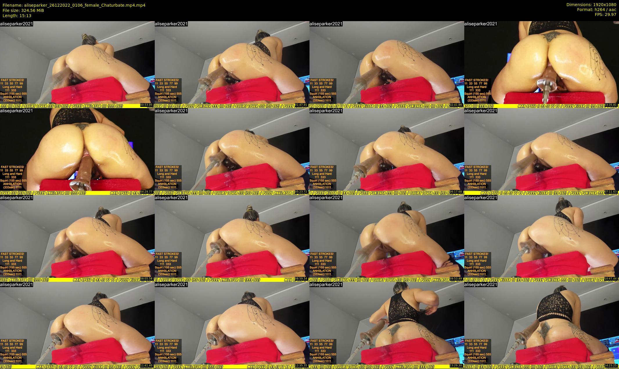 aliseparker — 16 minute Chaturbate female cam show recording, 1080p, Dec 26, 2022