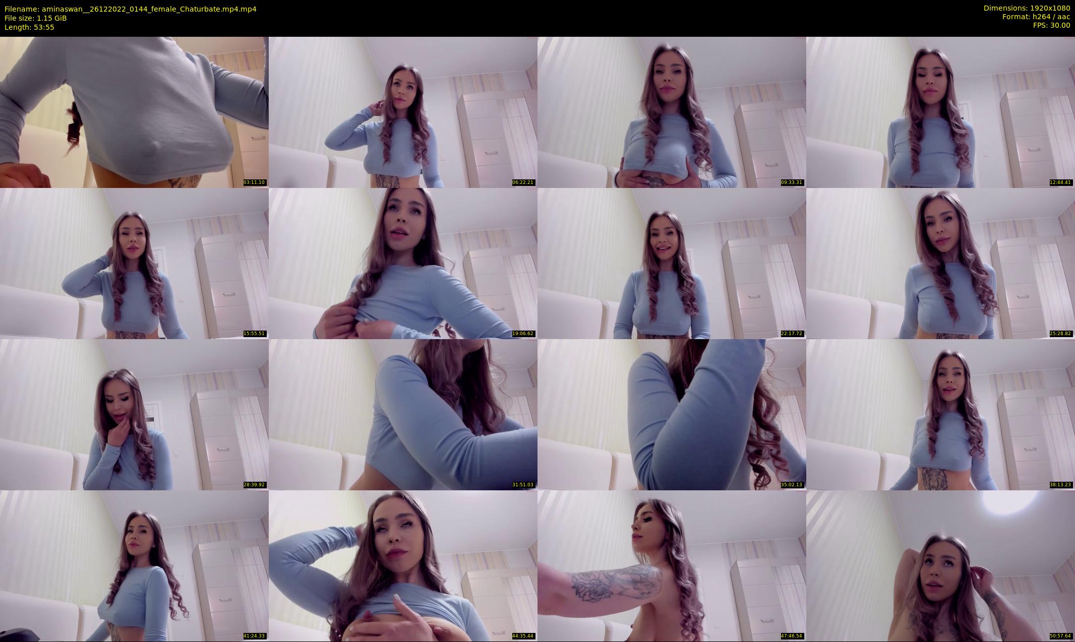 aminaswan_ — 54 minute Chaturbate female cam show recording, 1080p, Dec 26, 2022