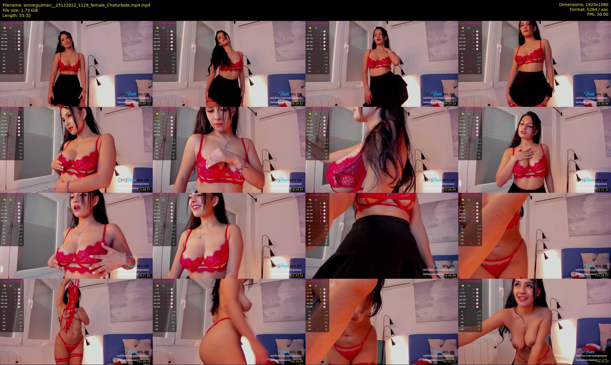 annieguzman_ — 54 minute Chaturbate female cam show recording, 1080p, Dec 25, 2022
