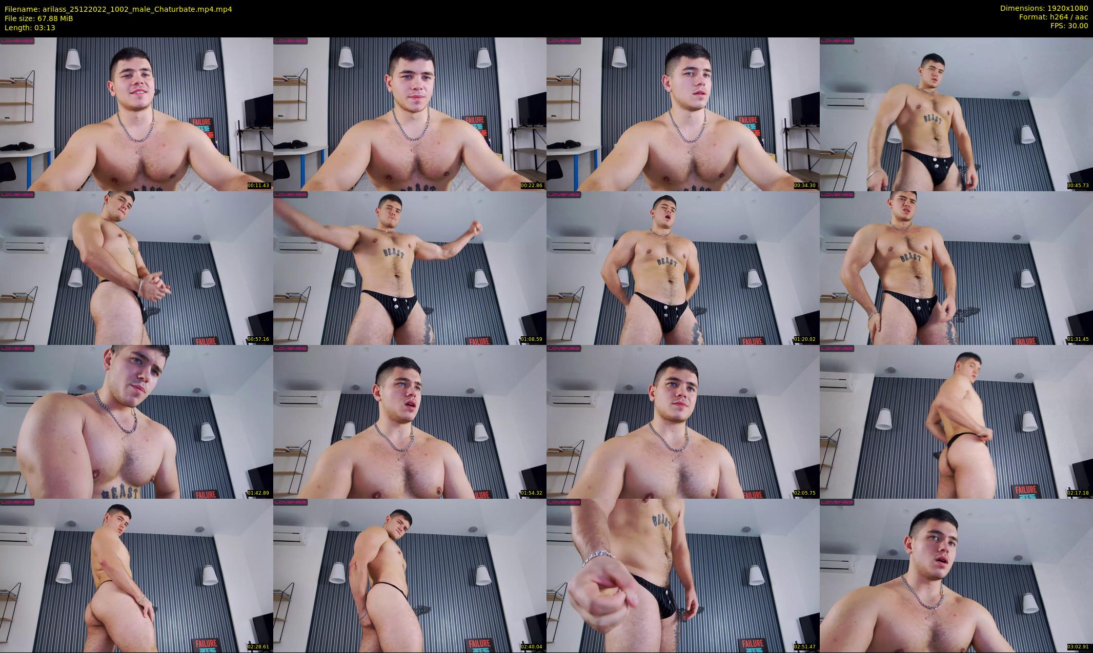arilass — 4 minute Chaturbate male cam show recording, 1080p, Dec 25, 2022