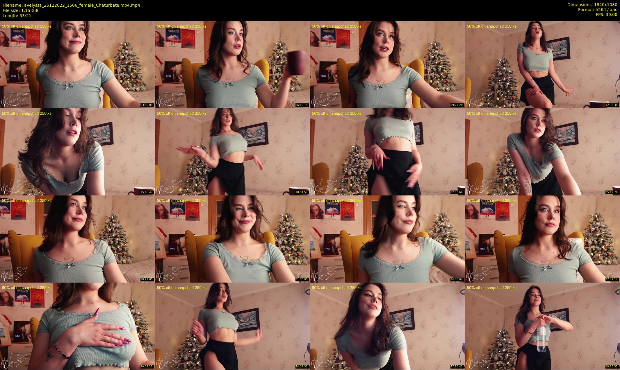 avelyssa — 54 minute Chaturbate female cam show recording, 1080p, Dec 25, 2022
